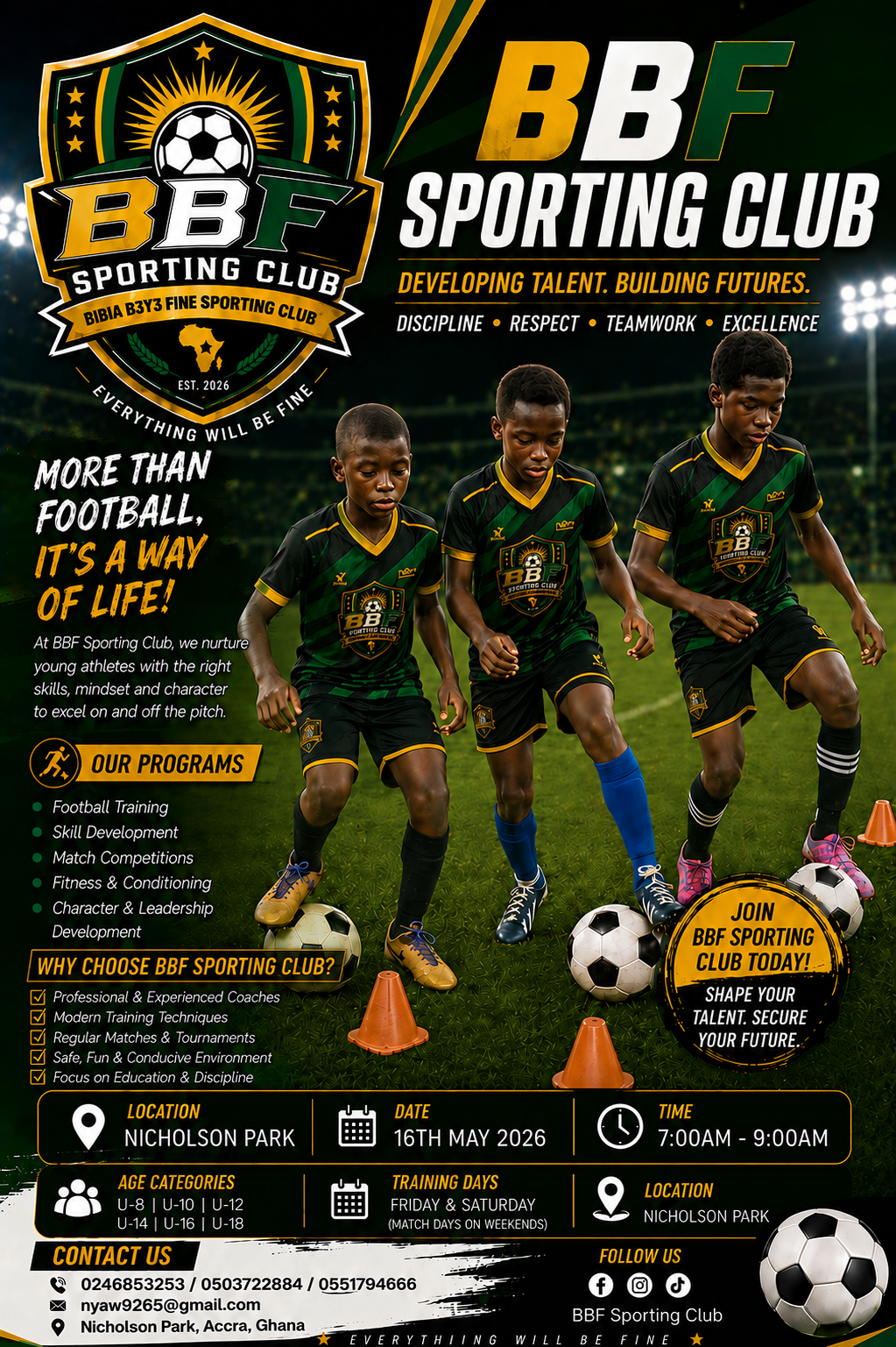 Welcome to BBF SPORTING CLUB