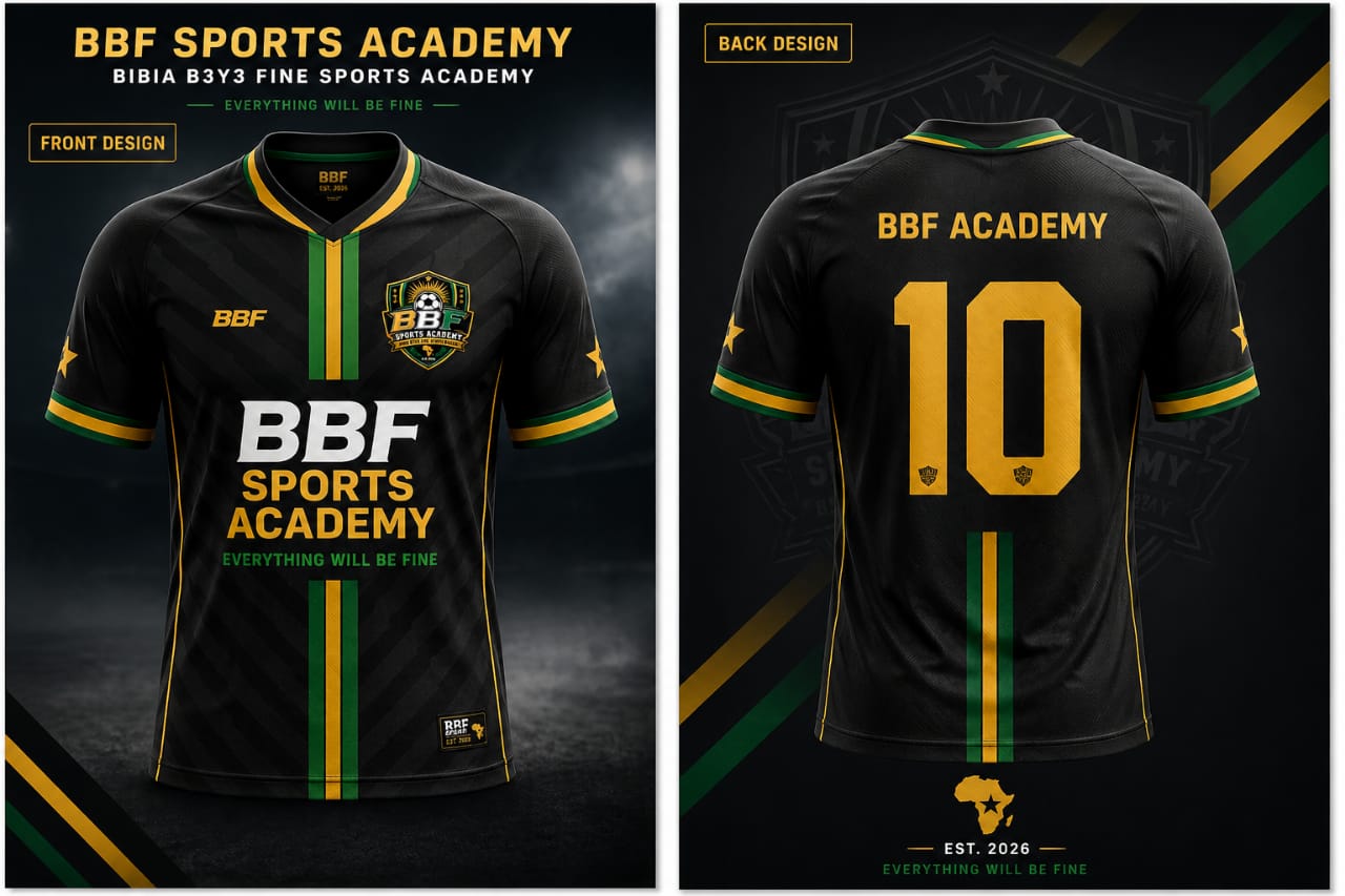 BBF BLACK TRAINING JERSEY (Top & Down)
